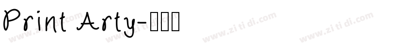 Print Arty字体转换